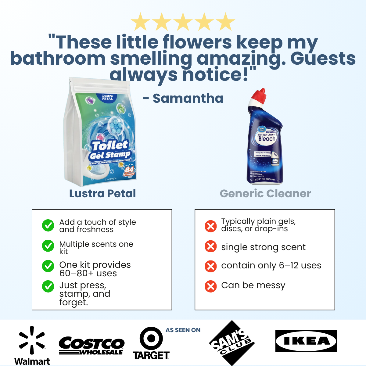 Lustra Petal Toilet Gel